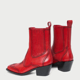 Roeffler Randall - Agnes Red Leather Western Boot