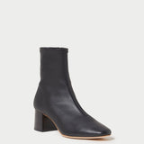 Roeffler Randall - Alec Black Mid-Heel Stretch Bootie