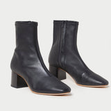 Roeffler Randall - Alec Black Mid-Heel Stretch Bootie