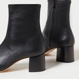 Roeffler Randall - Alec Black Mid-Heel Stretch Bootie