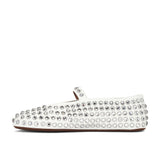 ALAÏA Ballerina Flat in Blanc Casse