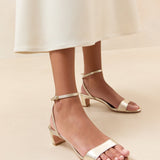 Roeffler Randall - Alice Champagne Leather Sandal