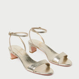 Roeffler Randall - Alice Champagne Leather Sandal