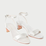 Roeffler Randall - Alice Cream Satin Sandal