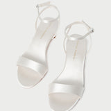 Roeffler Randall - Alice Cream Satin Sandal