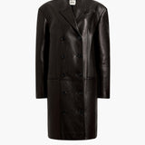 Khaite - Andors Coat in Black Leather