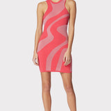 Herve Leger - ABSTRACT JACQUARD MINI DRESS