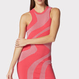 Herve Leger - ABSTRACT JACQUARD MINI DRESS