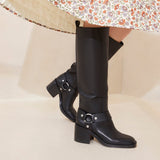 Roeffler Randall - Audrey Black Tall Engineer Boot