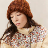 Roeffler Randall - Ava Sienna Knit Pompom Hat