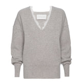 Brochu Walker - The Ava Lace V Neck Sweater