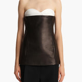 Khaite - Ayla Top in Black Leather