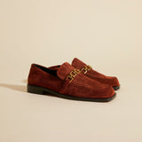 MANU ATELIER - The Tap Loafers Ruby Brown Suede