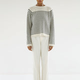 almadalabel - Raya Crewneck Sweater, stripe