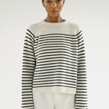 almadalabel - Raya Crewneck Sweater, stripe