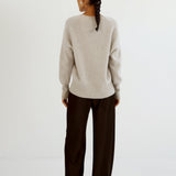 ALMADA LABEL - Mica Crewneck Sweater, taupe