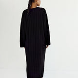 almadalabel - Noma Cable Knit Dress, black