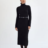 almadalabel - Sue Rib Knit Dress, black