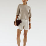 ALMADA LABEL - Fei T-shirt, taupe