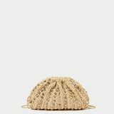 Roeffler Randall - Bailey Natural/Crystal Dome Clutch