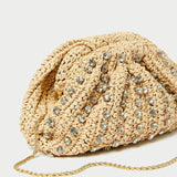 Roeffler Randall - Bailey Natural/Crystal Dome Clutch