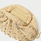 Roeffler Randall - Bailey Natural/Crystal Dome Clutch