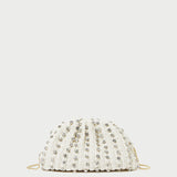 Roeffler Randall - Bailey White/Crystal Dome Clutch