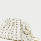 Roeffler Randall - Bailey White/Crystal Dome Clutch