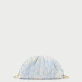 Roeffler Randall - Bailey Blue Floral Pleated Clutch