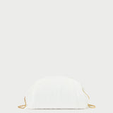 Roeffler Randall - Bailey White Pleated Dome Clutch