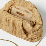 Roeffler Randall - Bailey Natural Pleated Dome Clutch