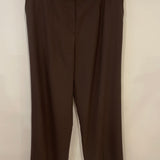 Hermès Brown Straight Cashmere Trousers Size FR 44 (UK 16)