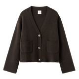 Almada Label - Beja Cardigan, chocolate