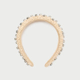 Roeffler Randall - Bellamy Natural/Crystal Puffy Headband