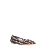 GABRIELA HEARST - Aurora Braided Flat Shoe in Chocolate Multi Leather