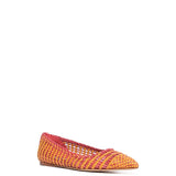 GABRIELA HEARST - Aurora Braided Flat Shoe in Pink Multi Leather