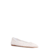 GABRIELA HEARST - Aurora Braided Flat Shoe in Pearlized White Leather