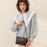 Loeffler Randall - Billie Chocolate Leather Shoulder Bag