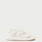 Roeffler Randall - Blaise White Leather Platform Sandal