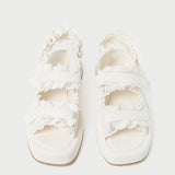 Roeffler Randall - Blaise White Leather Platform Sandal