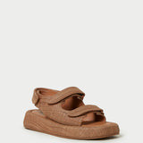 Roeffler Randall - Blaise Brown Raffia Platform Sandal