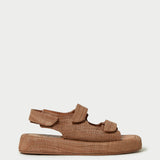 Roeffler Randall - Blaise Brown Raffia Platform Sandal