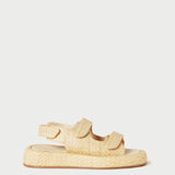 Roeffler Randall - Blaise Natural Raffia Platform Sandal