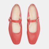 Le Monde Beryl - Ballet Mary Jane / Blood Orange Leather