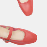 Le Monde Beryl - Ballet Mary Jane / Blood Orange Leather