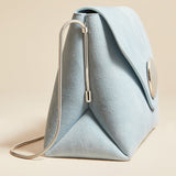 The Bobbi Bag in Baby Blue Suede