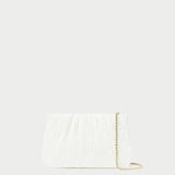 Roeffler Randall - Brit White Lace Flat Clutch