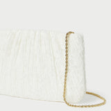 Roeffler Randall - Brit White Lace Flat Clutch