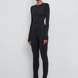 WARDROBE.NYC - Bonded Back Zip Legging