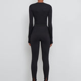 WARDROBE.NYC - Bonded Back Zip Legging